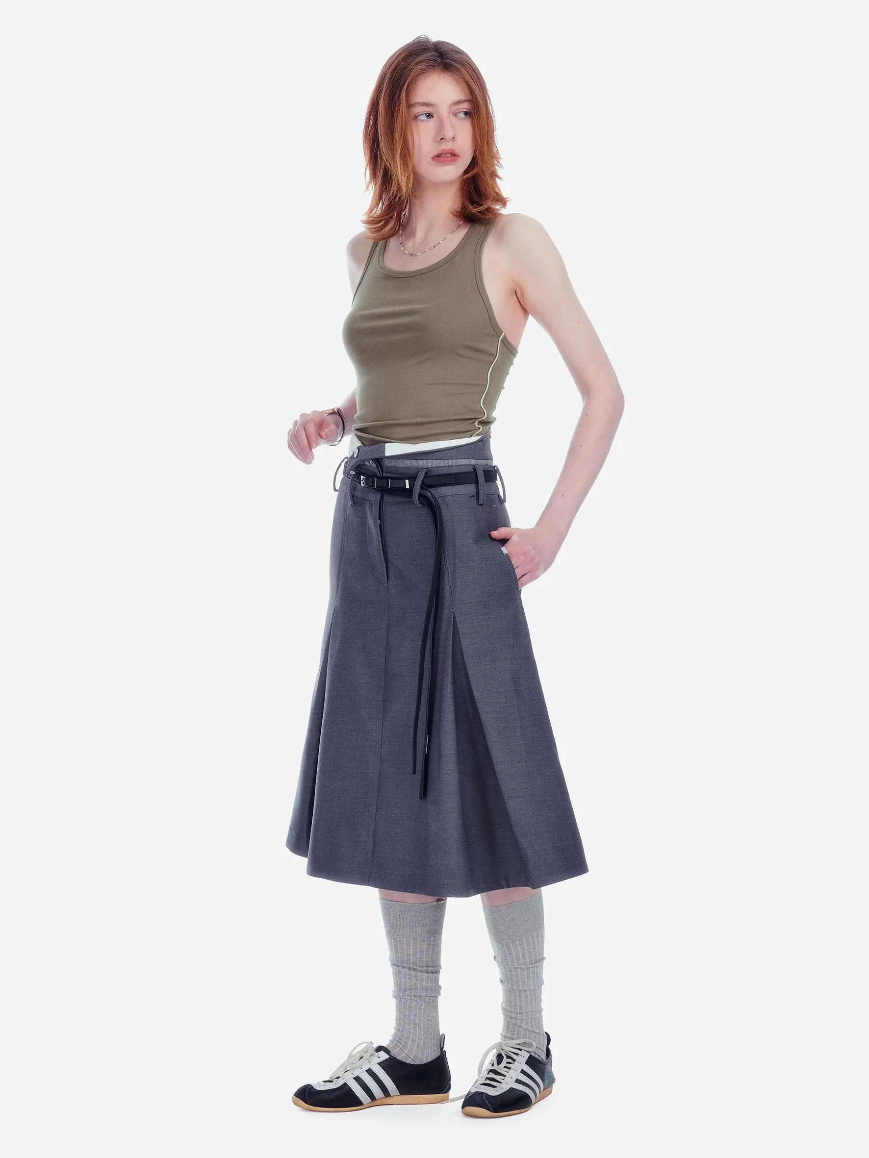 009 - Fold-Over Midiskirt
