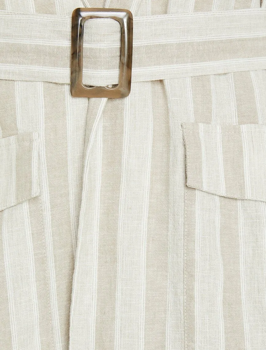 10610 Ecru Striped Blazer