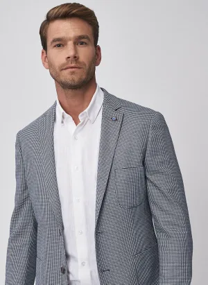 16876 Navy Blue Slim Fit Jacket