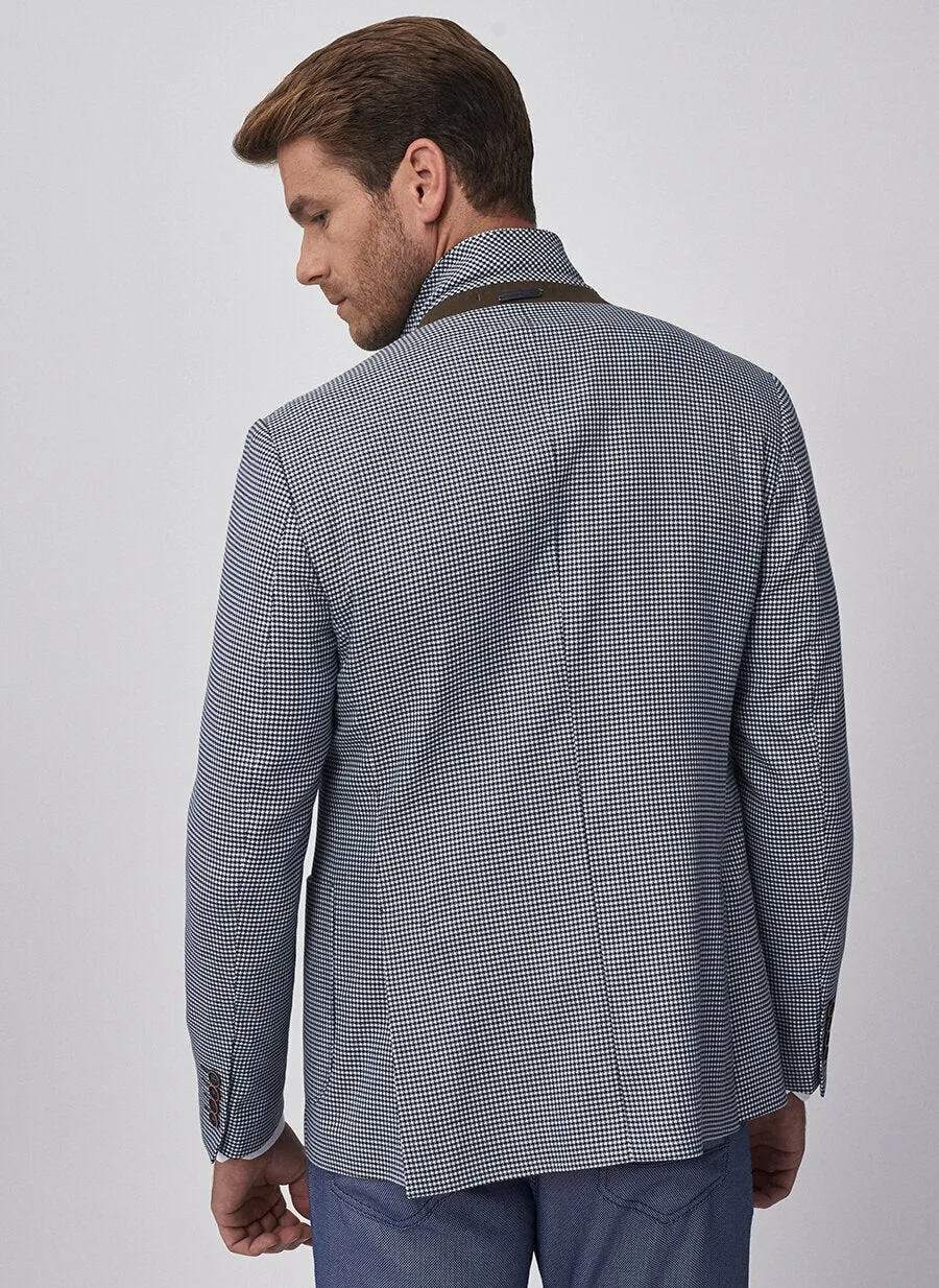 16876 Navy Blue Slim Fit Jacket