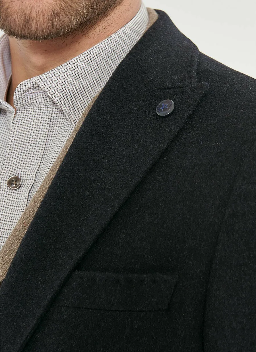16901 Navy Blue Slim Fit Jacket