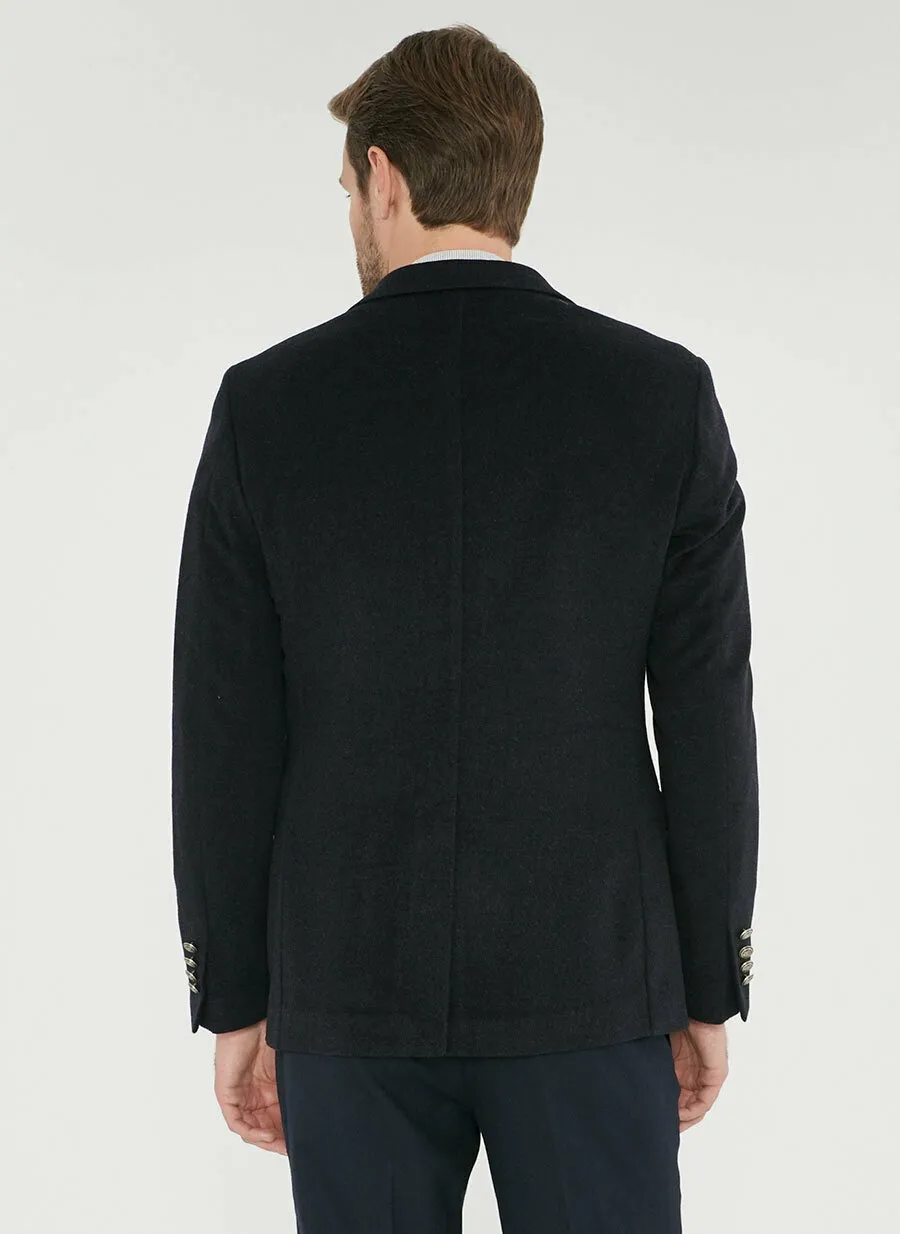 16901 Navy Blue Slim Fit Jacket