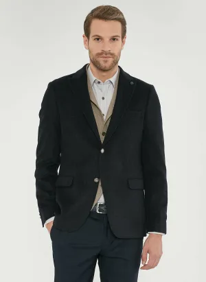 16901 Navy Blue Slim Fit Jacket