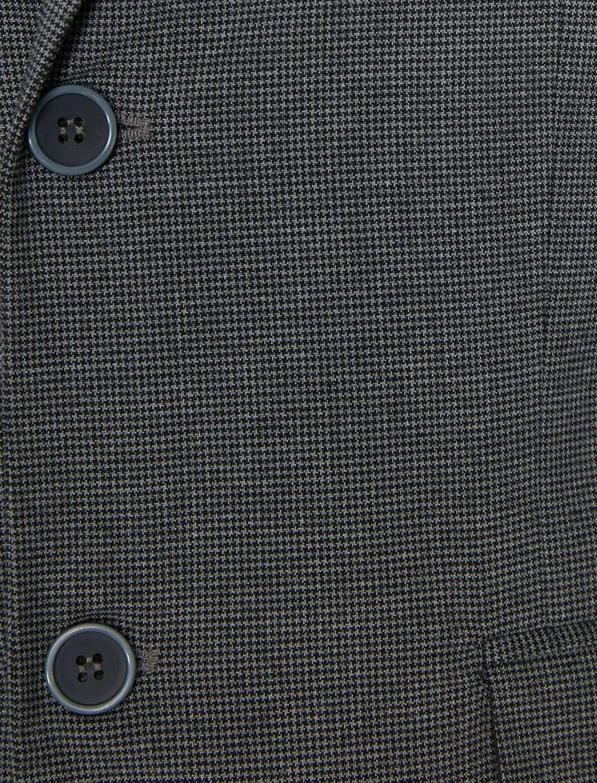 17514 Anthracite Button Detailed Jacket