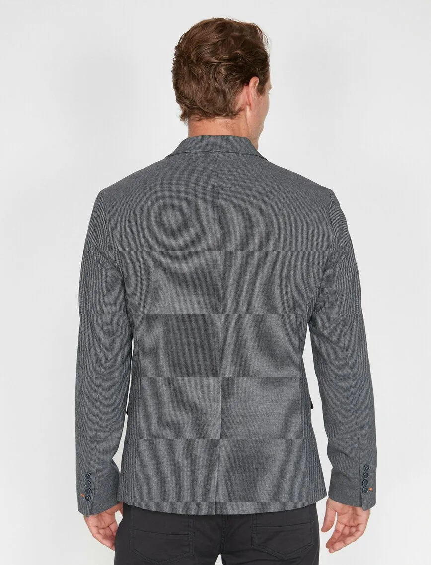 17514 Anthracite Button Detailed Jacket