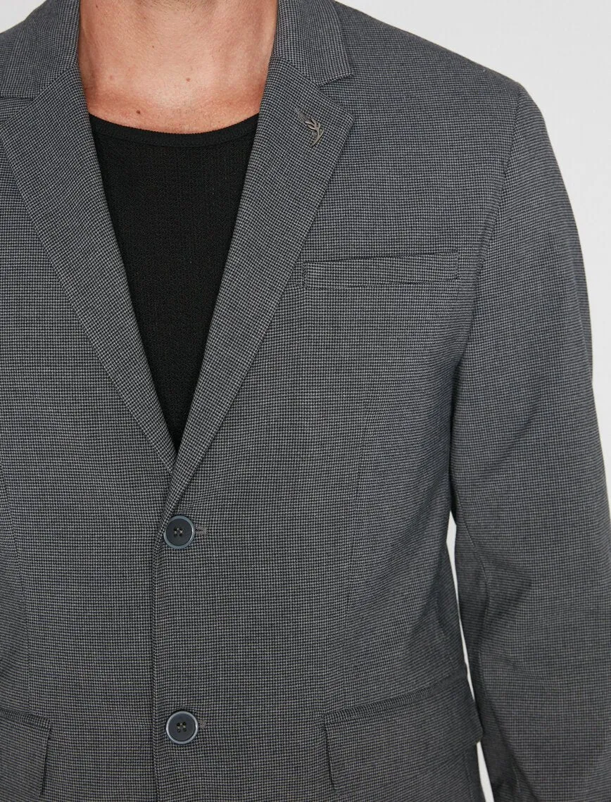 17514 Anthracite Button Detailed Jacket