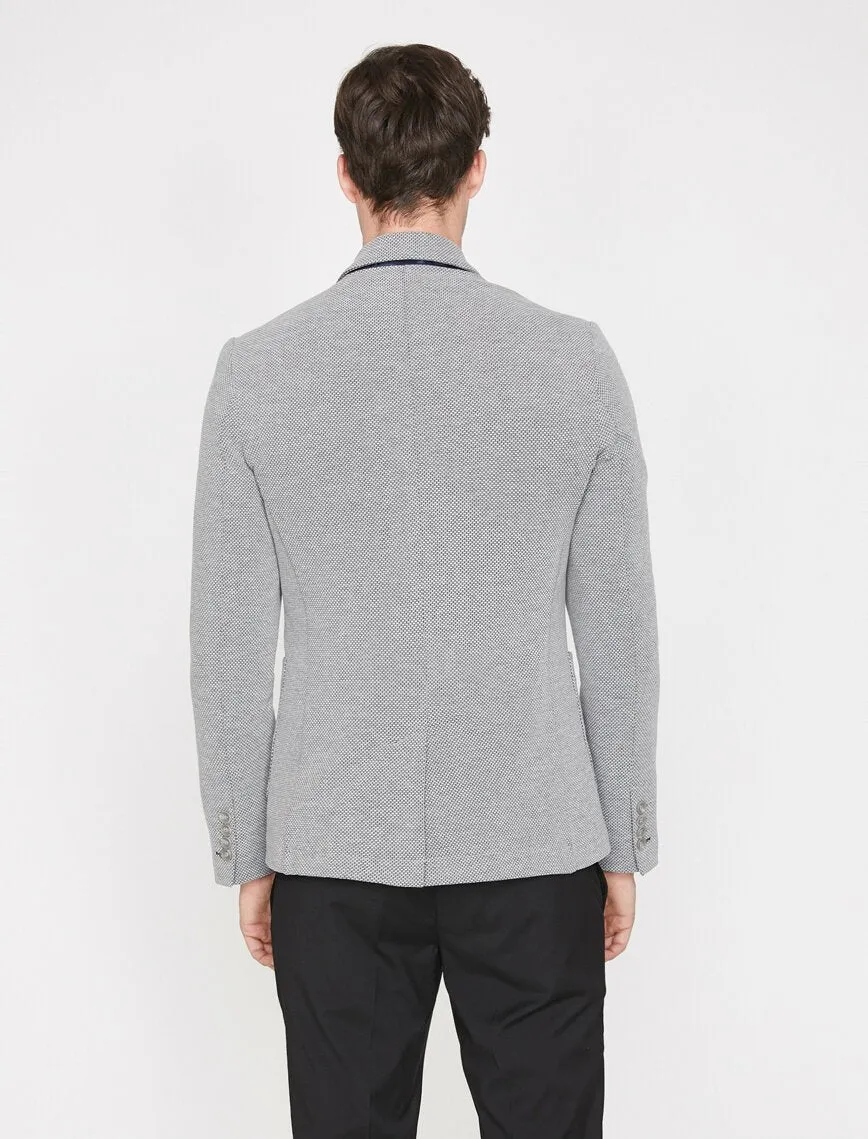 17516 Grey Pocket Detailed Blazer