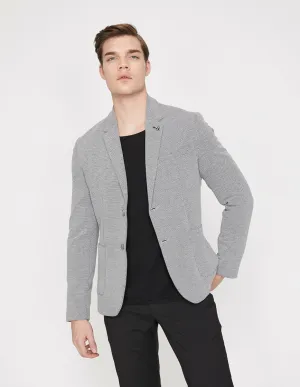 17516 Grey Pocket Detailed Blazer