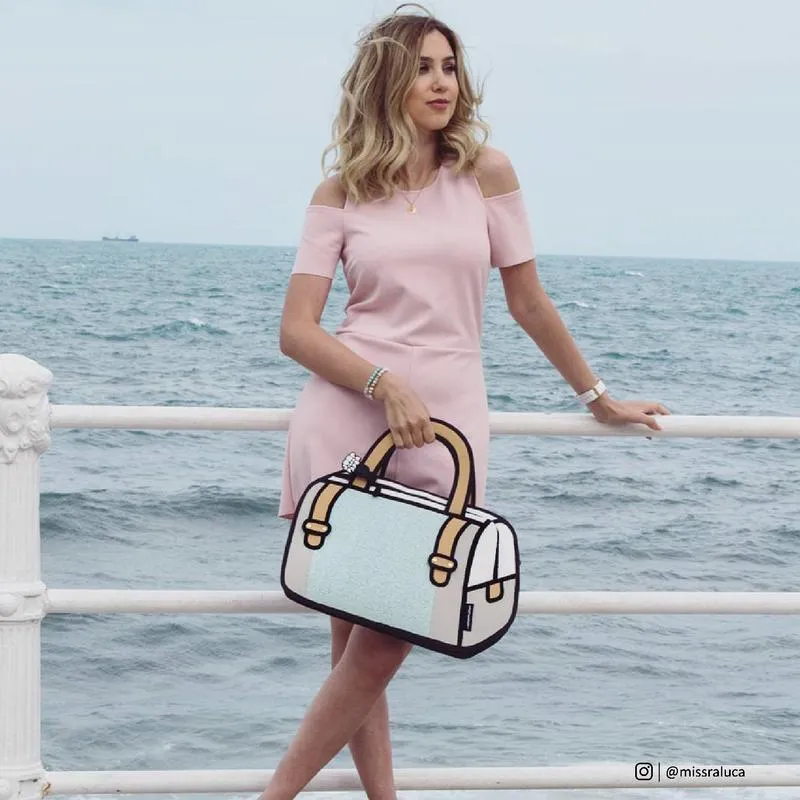 2d Handbag Woolen Turquoise