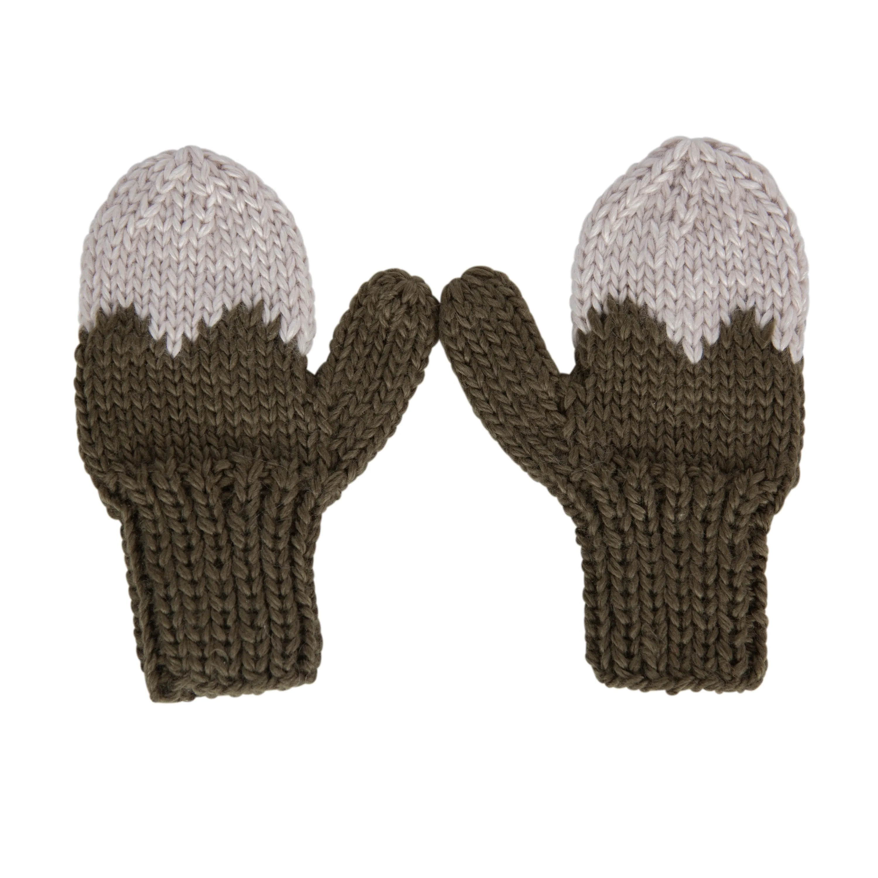 Acorn Mountain Top Mittens Khaki Navy