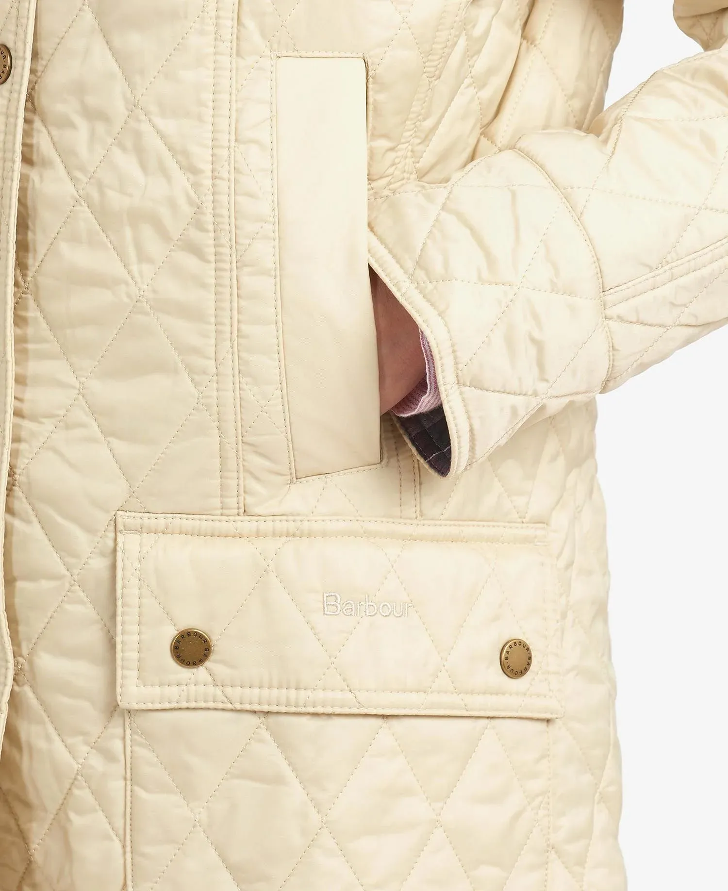 Beadnell Quilted Jacket (Pearl)