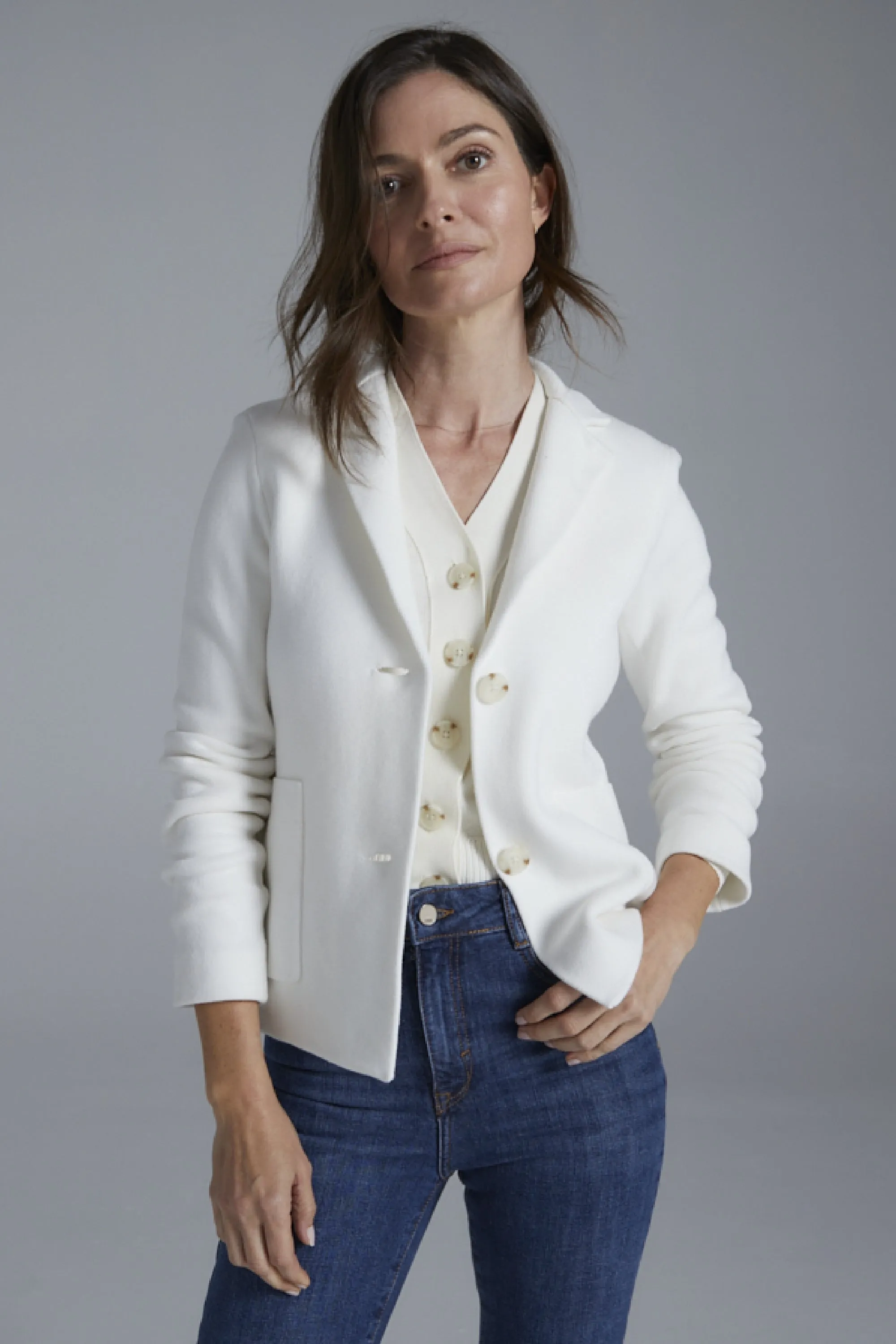 BEALE BLAZER - IVORY