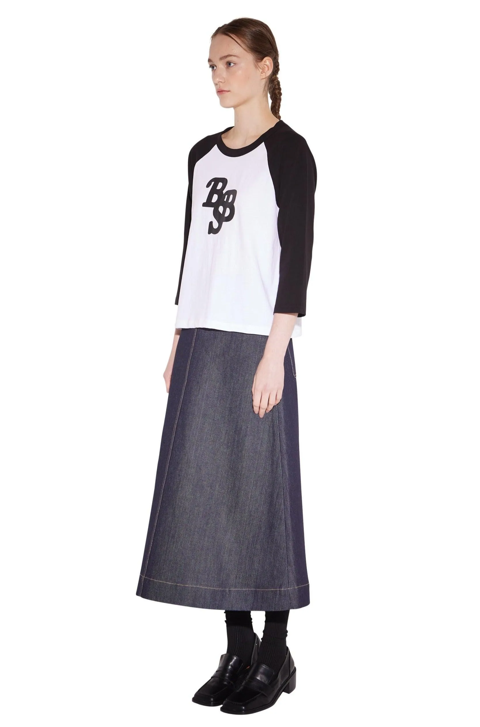 Black Logo Raglan T-Shirt