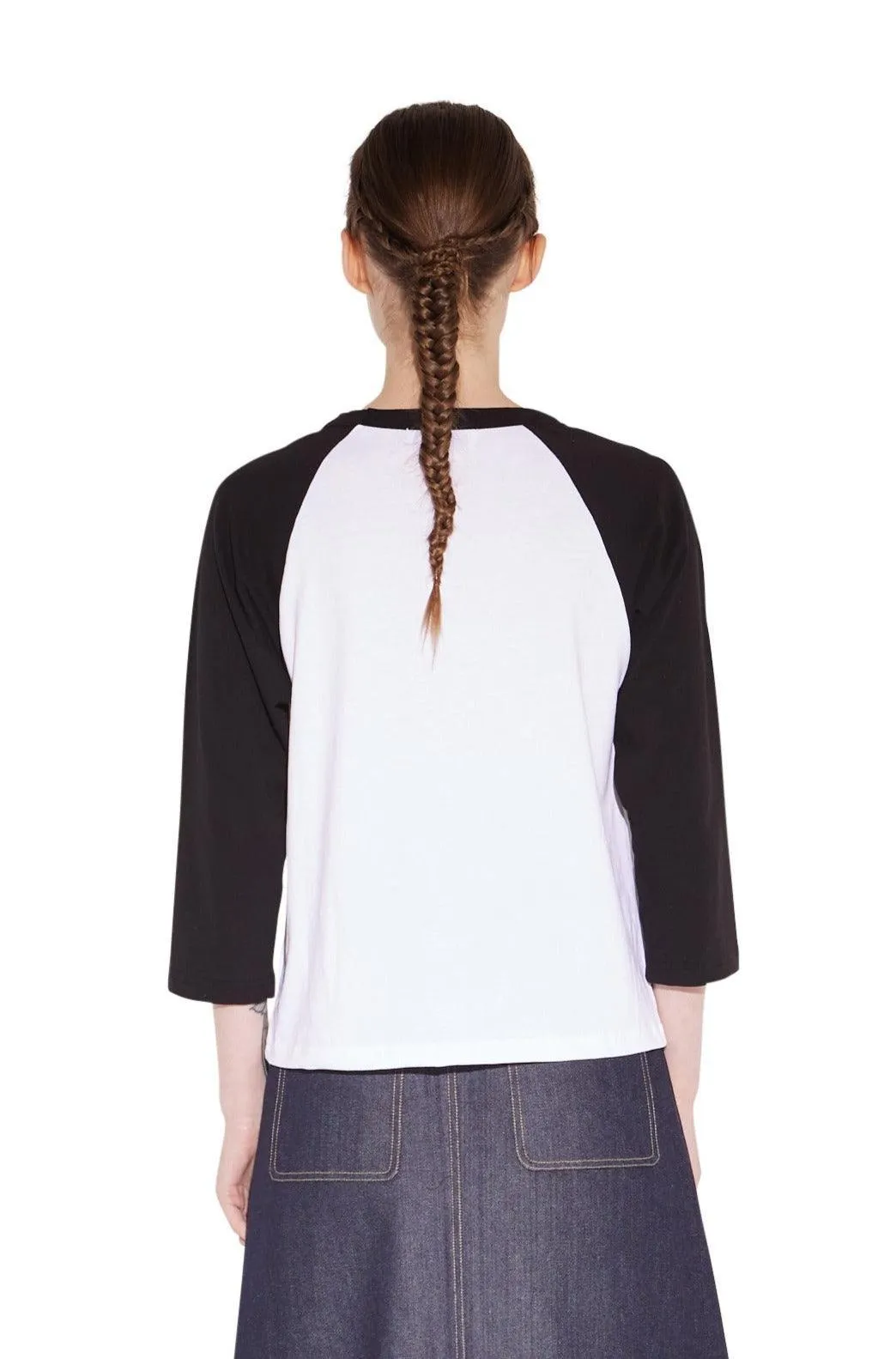 Black Logo Raglan T-Shirt
