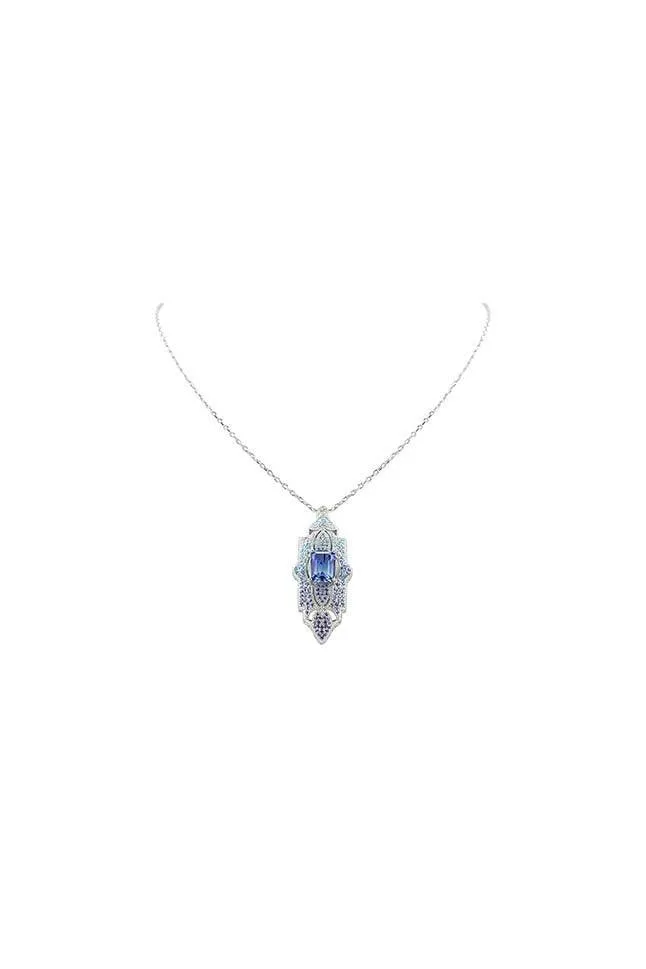 Blue Goodtrip Collection Art Deco Necklace