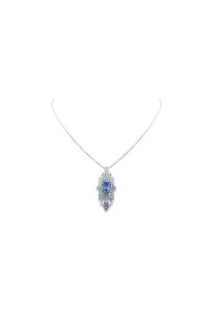 Blue Goodtrip Collection Art Deco Necklace