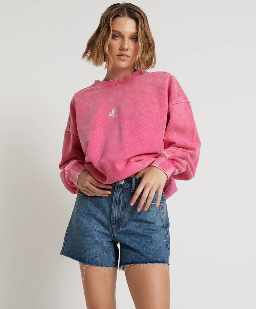 Blue Love Legends High Waist Mom Short