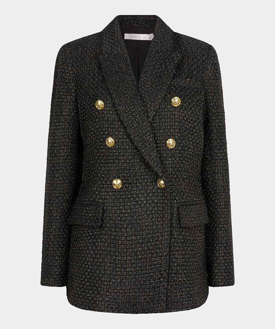 Brigida Boucle Blazer Long - EsQualo W2417700