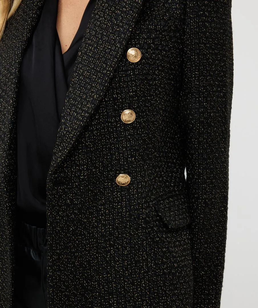 Brigida Boucle Blazer Long - EsQualo W2417700