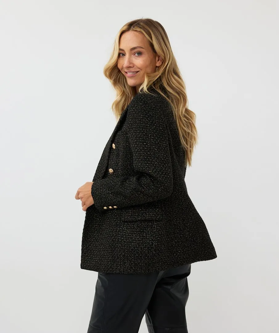 Brigida Boucle Blazer Long - EsQualo W2417700