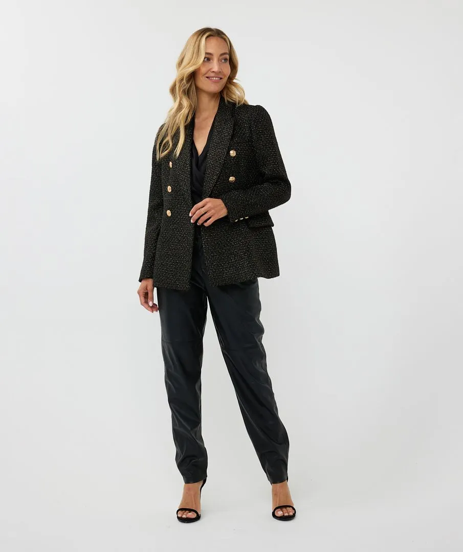 Brigida Boucle Blazer Long - EsQualo W2417700