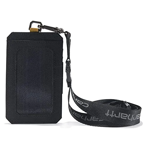 Carhartt B0000247 Unisex Nylon Duck Id Holder and Lanyard WaterRepellent Canvas Id Holder with Reflective Lanyard