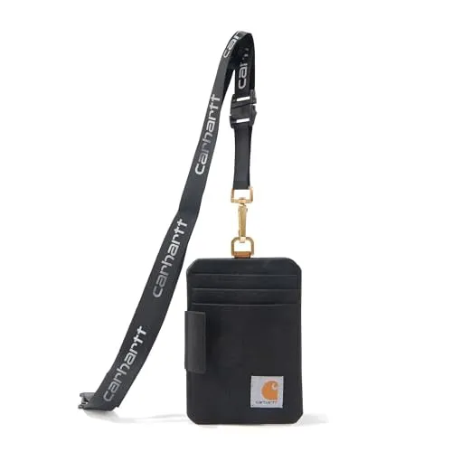Carhartt B0000247 Unisex Nylon Duck Id Holder and Lanyard WaterRepellent Canvas Id Holder with Reflective Lanyard