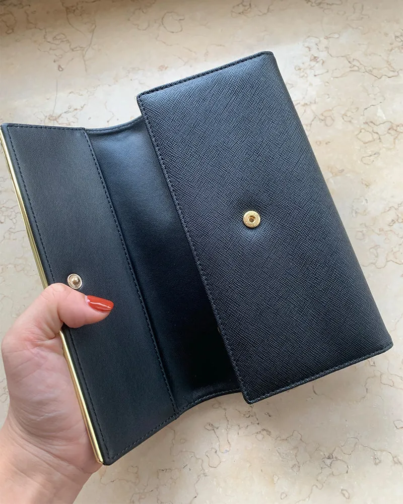 CityMile wallet，Front Pocket Wallet for Men  Blocking Leather Bifold Wallet with ID Window (Coal)