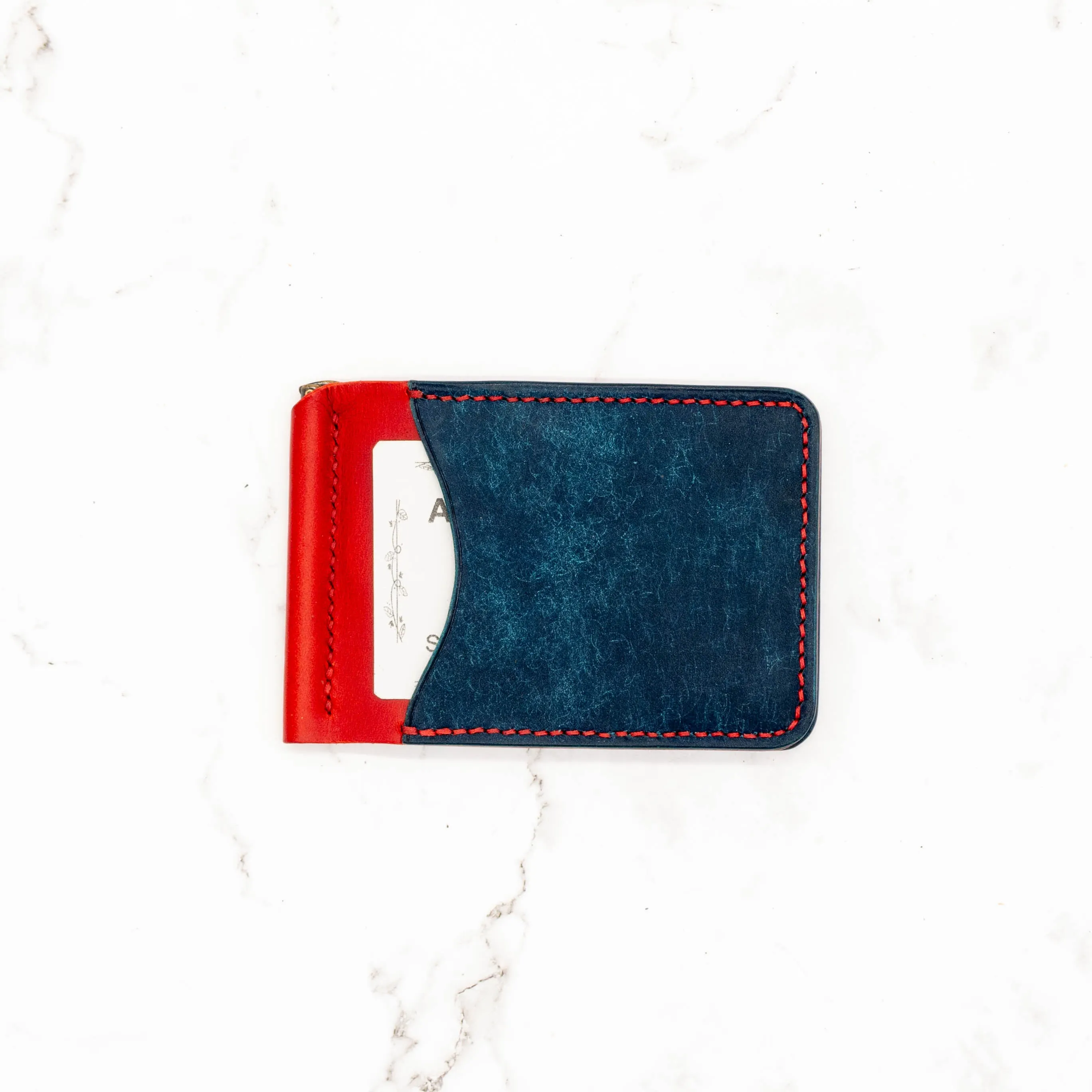 Colorblock Slim Money Clip Bifold Wallet
