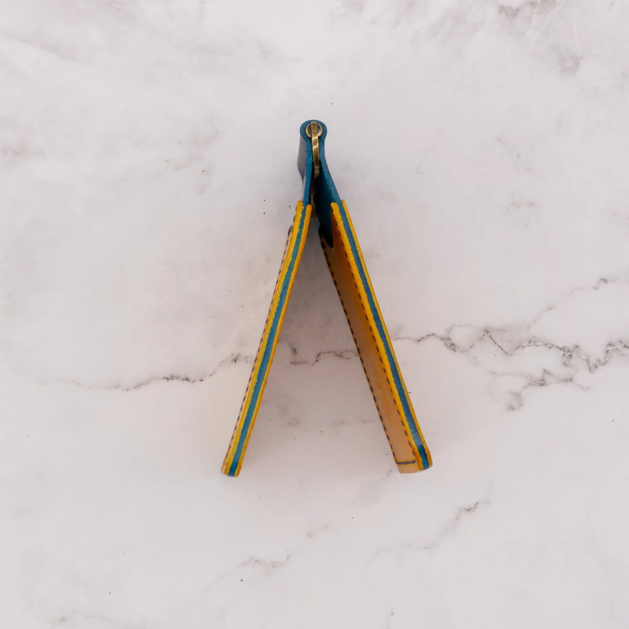 Colorblock Slim Money Clip Bifold Wallet