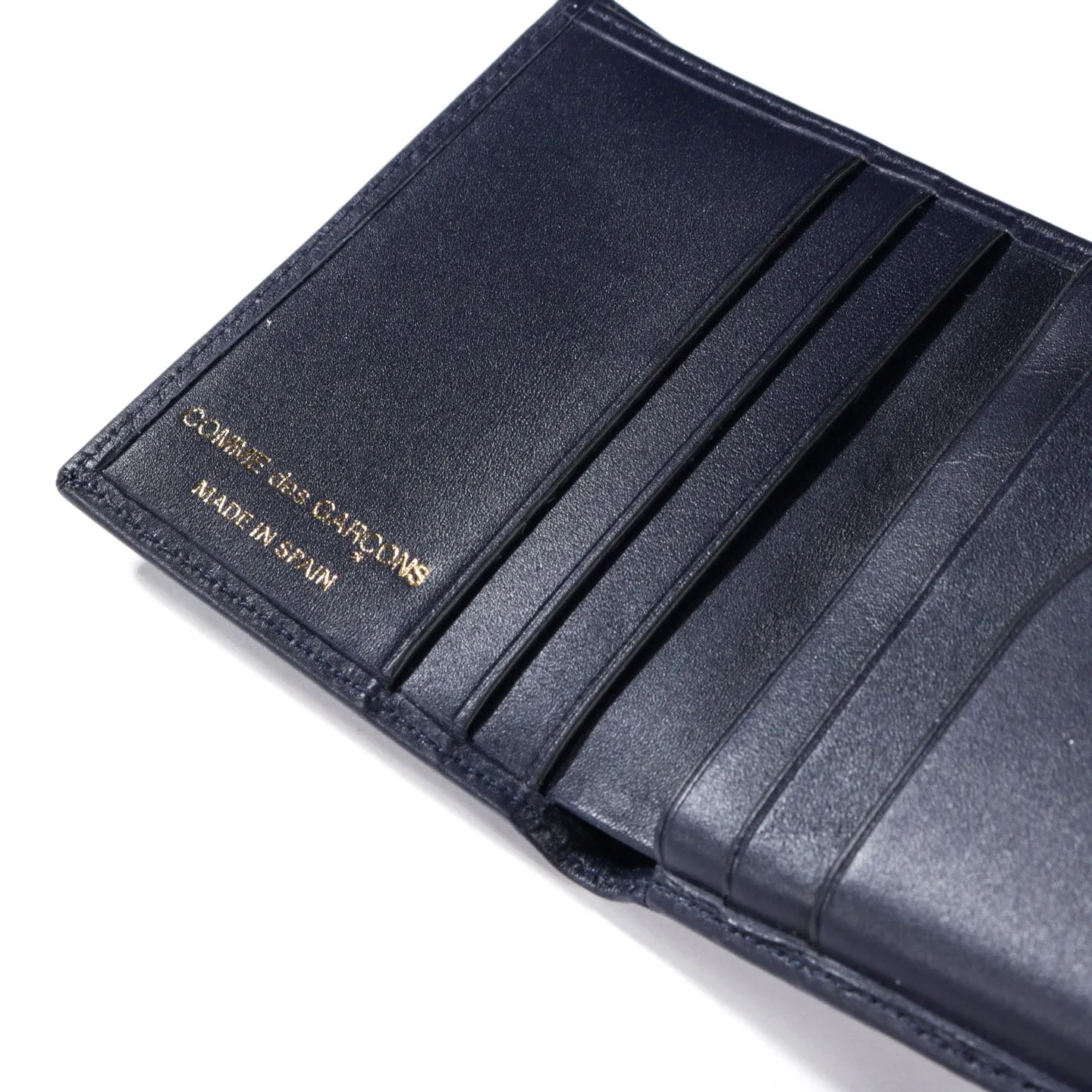 COMME DES GARCONS SA0641 CLASSIC LEATHER WALLET NAVY