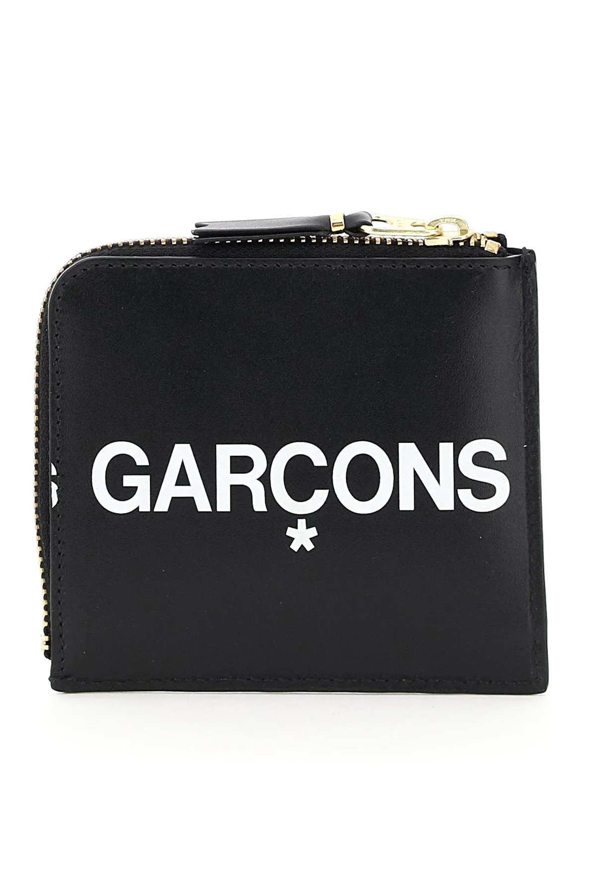 Comme des garcons wallet zip wallet huge logo