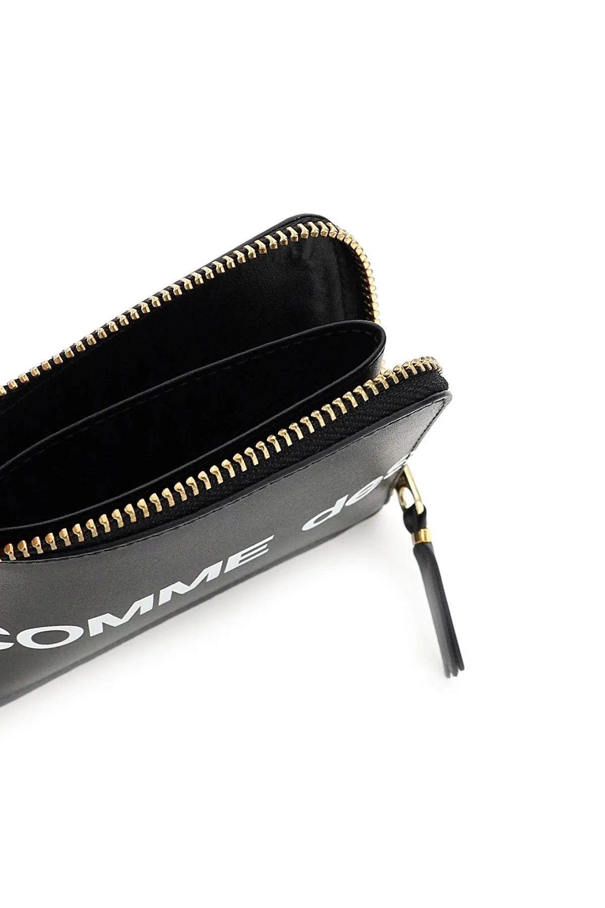 Comme des garcons wallet zip wallet huge logo