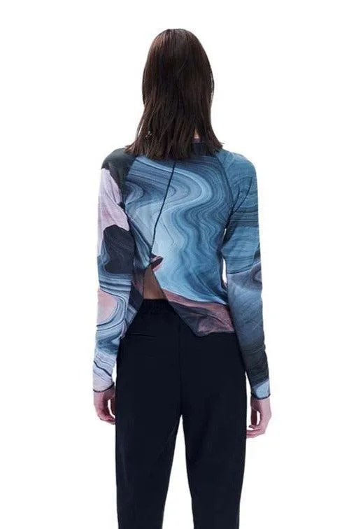 Cut Out Print Top