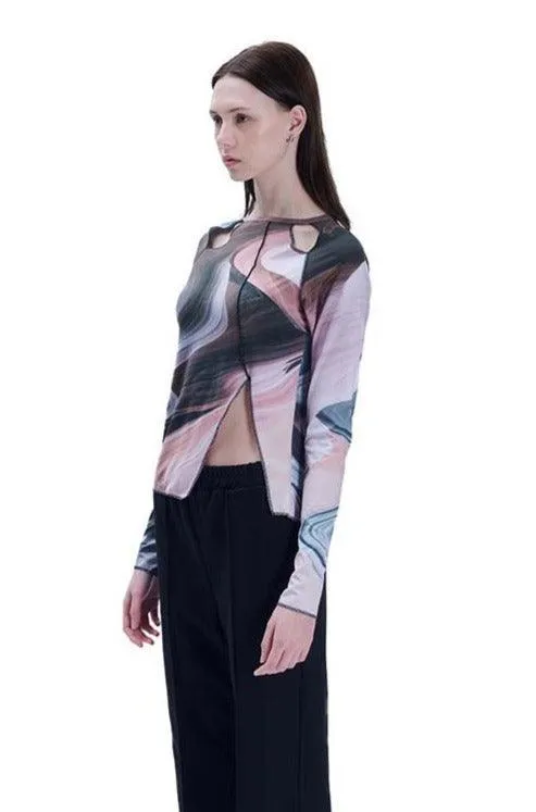 Cut Out Print Top