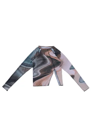 Cut Out Print Top