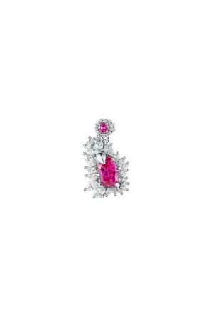Dark Pink Goodtrip Collection Twisted Earrings (Pair)