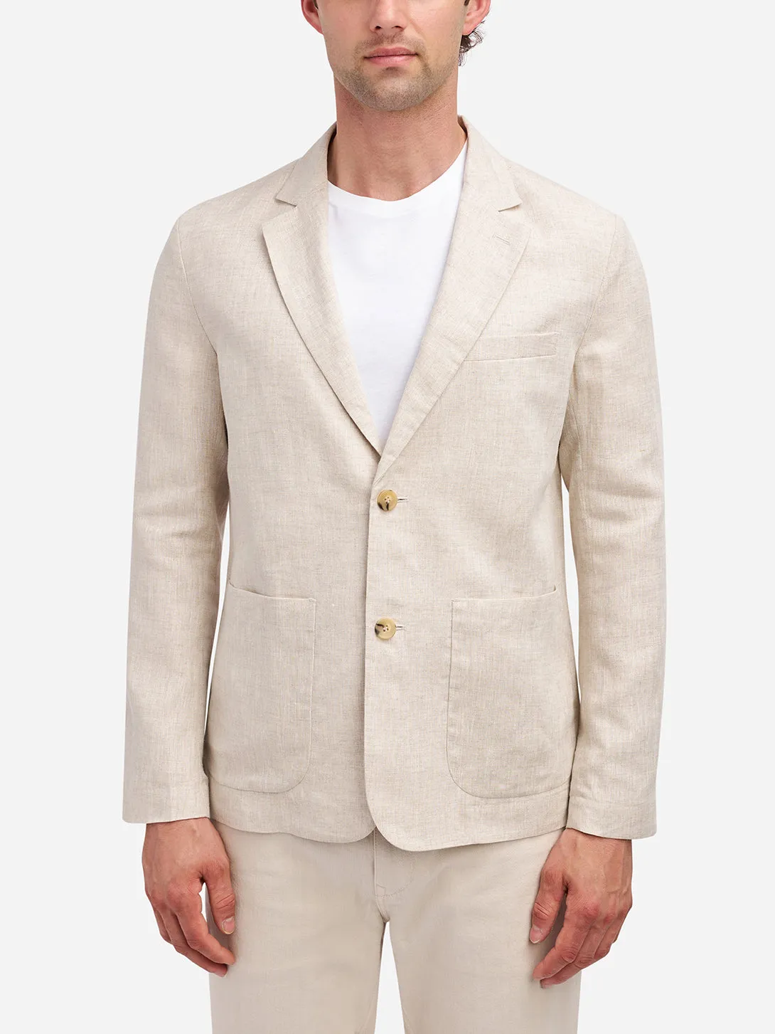 Emery Linen Blazer Beige
