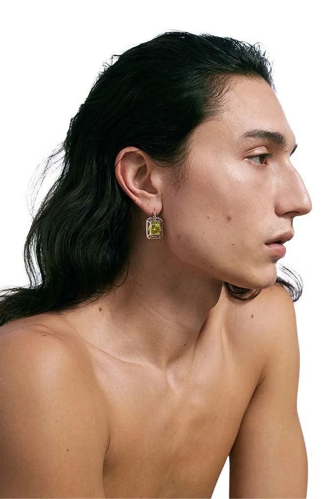 Green Constraint Collection Single-gem Earring (Single)