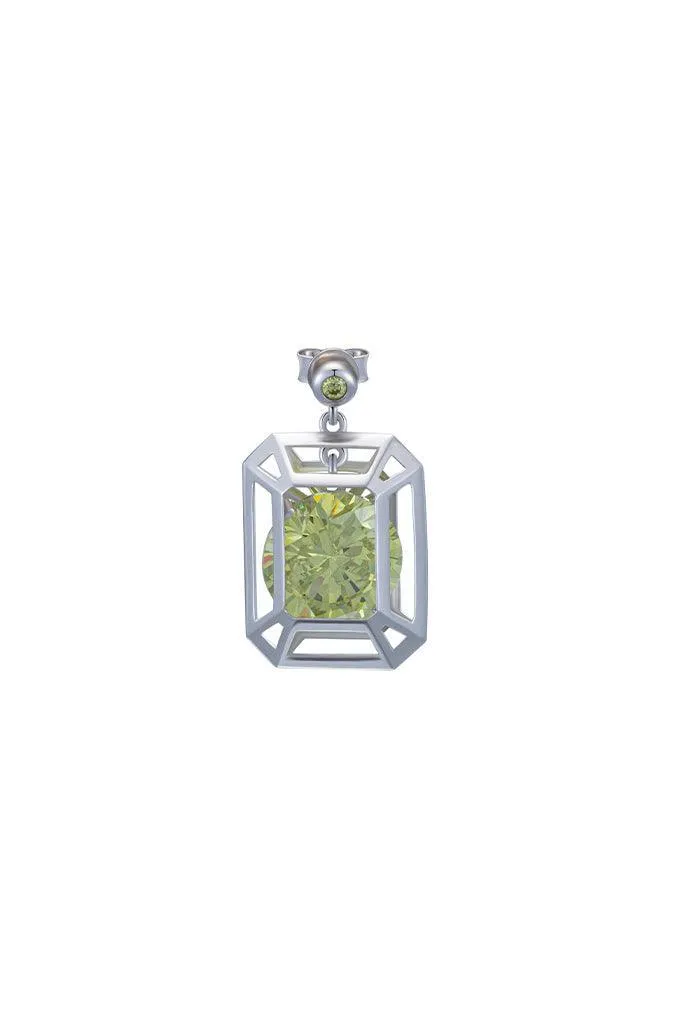 Green Constraint Collection Single-gem Earring (Single)