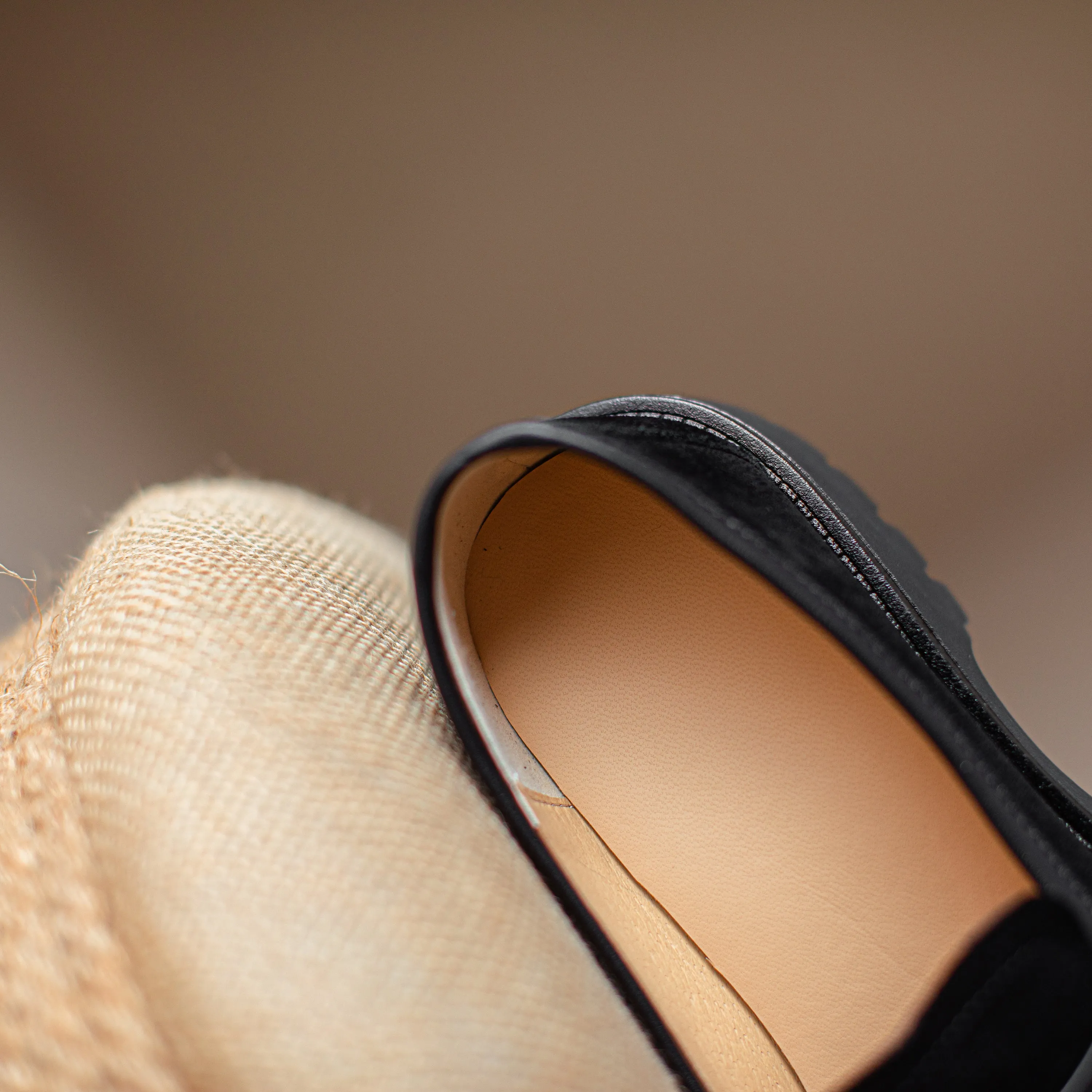 Handmade Classic Platform Loafers Flats Women's Shoes