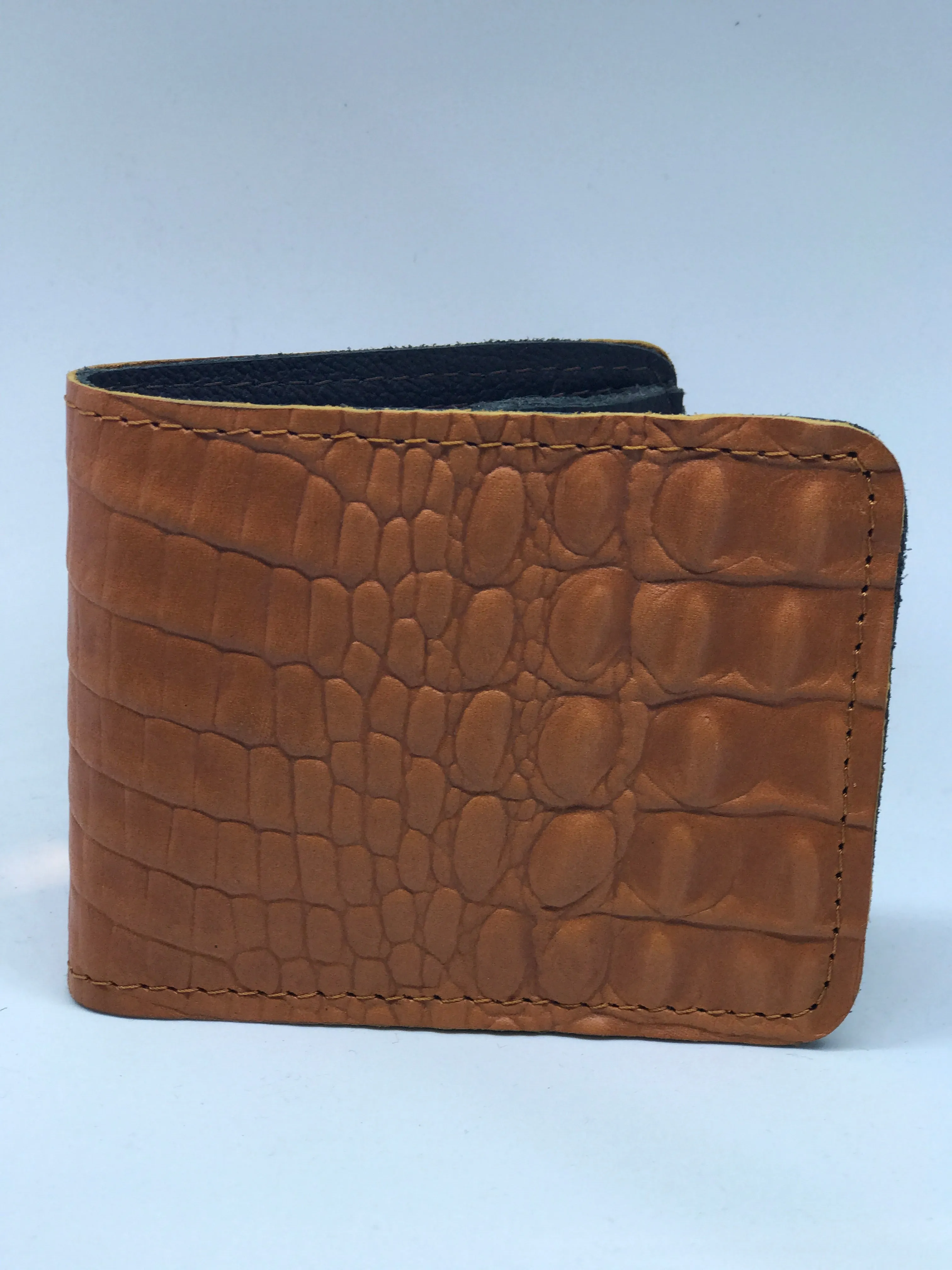 Handmade Leather Bi-Fold Pattern Wallets