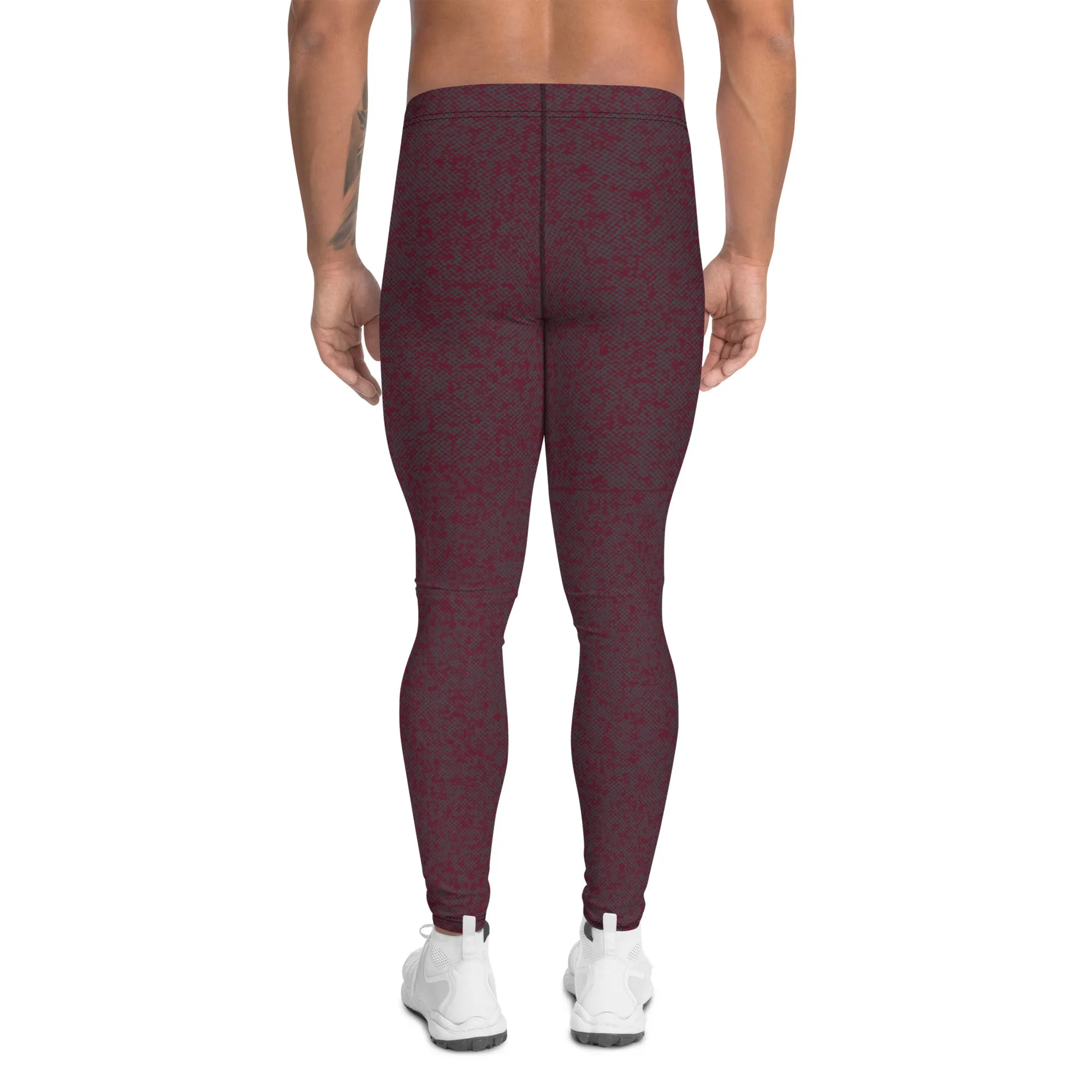 Humble Sportswear™ Men's Pattens Red Performance Leggings