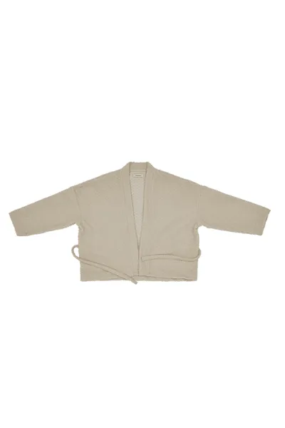 Ivory Boucle Open Cardigan