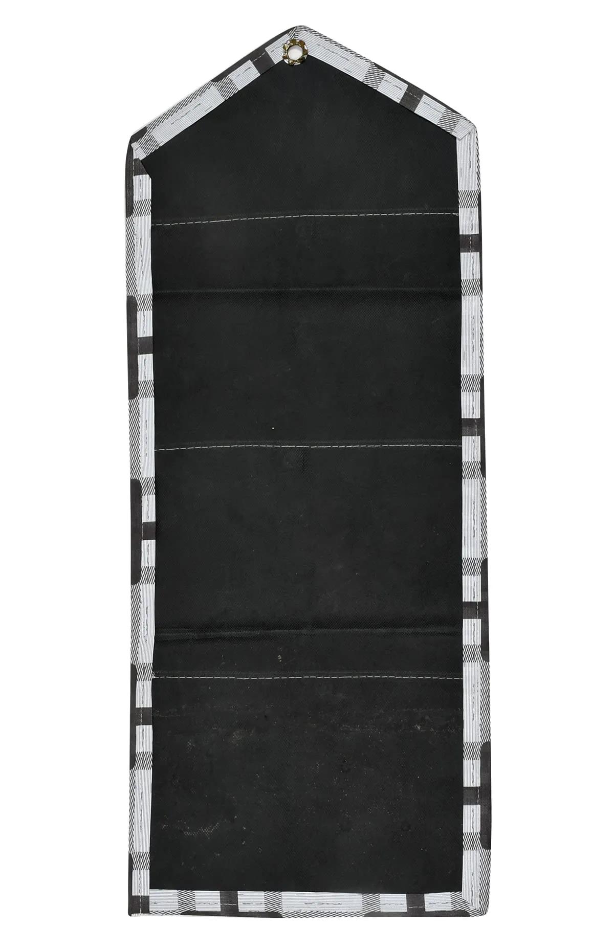 Kuber Industries Square Printed 3 Pockets Wall Hanging Storage Organizer, Magazine/Letter Holder, Stationary Organizer (Grey)-HS43KUBMART25746, polyvinyl_chloride