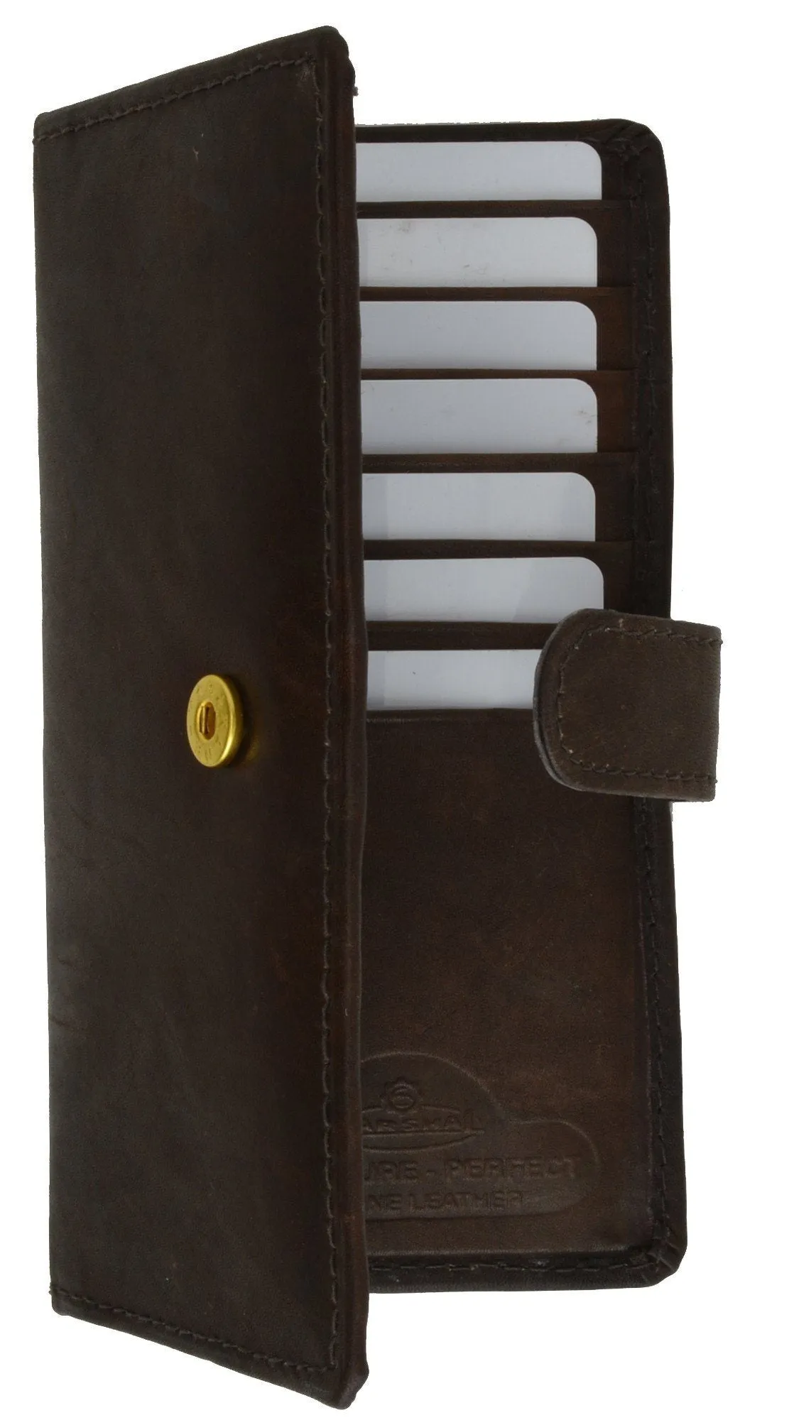 Leather Credit Cards Holder Checkbook Size