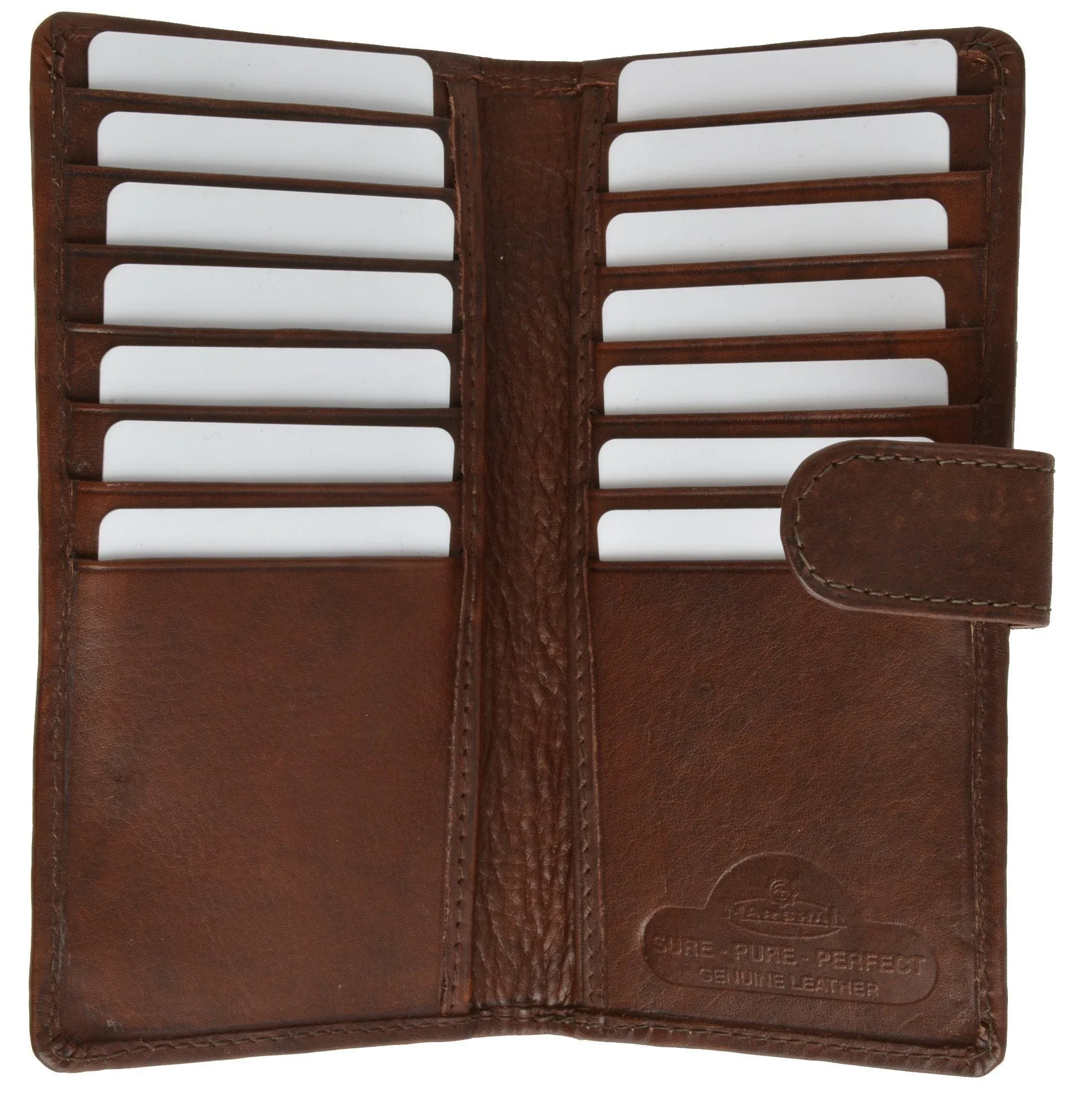 Leather Credit Cards Holder Checkbook Size