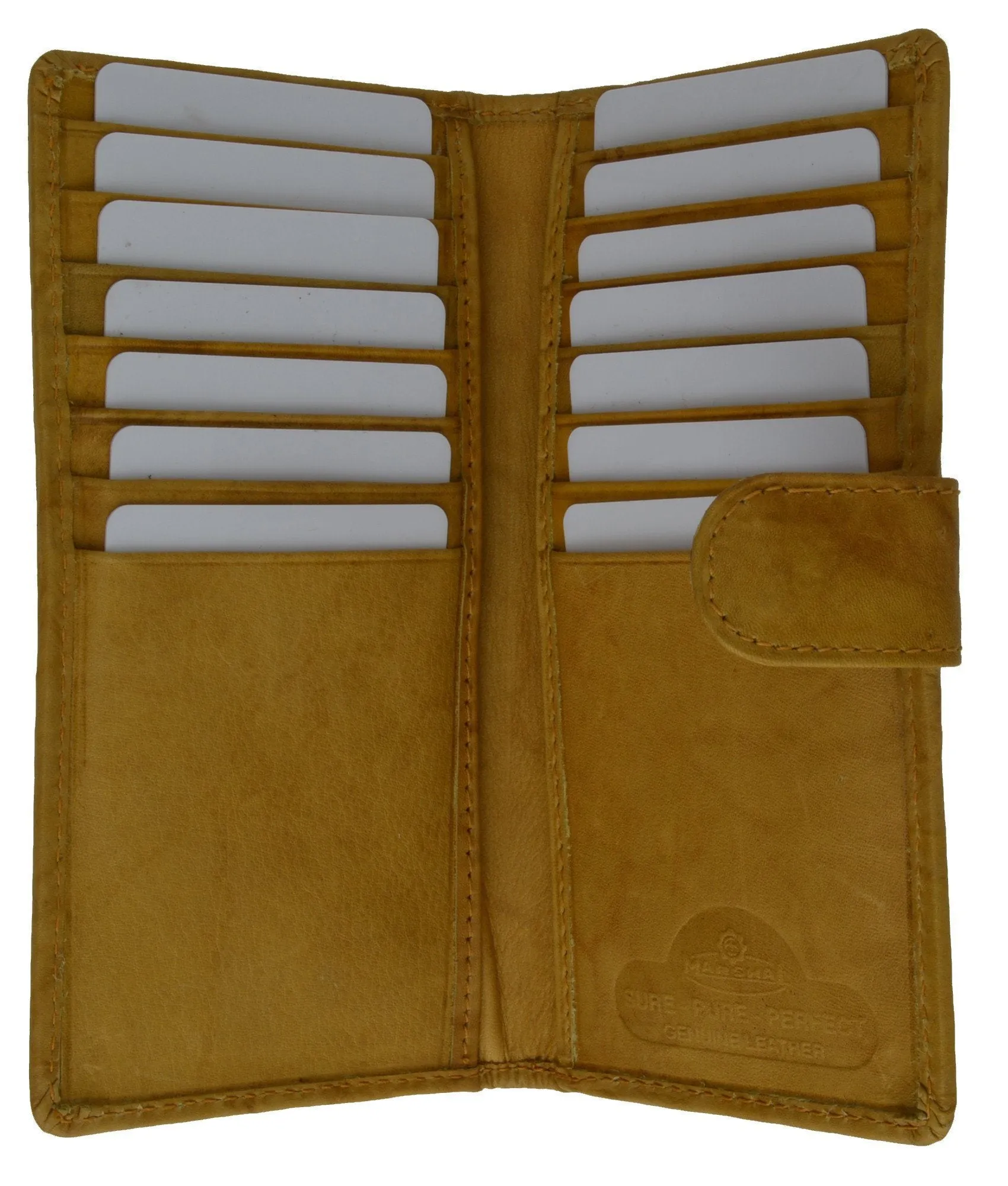 Leather Credit Cards Holder Checkbook Size
