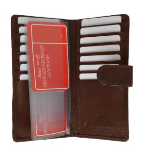 Leather Credit Cards Holder Checkbook Size