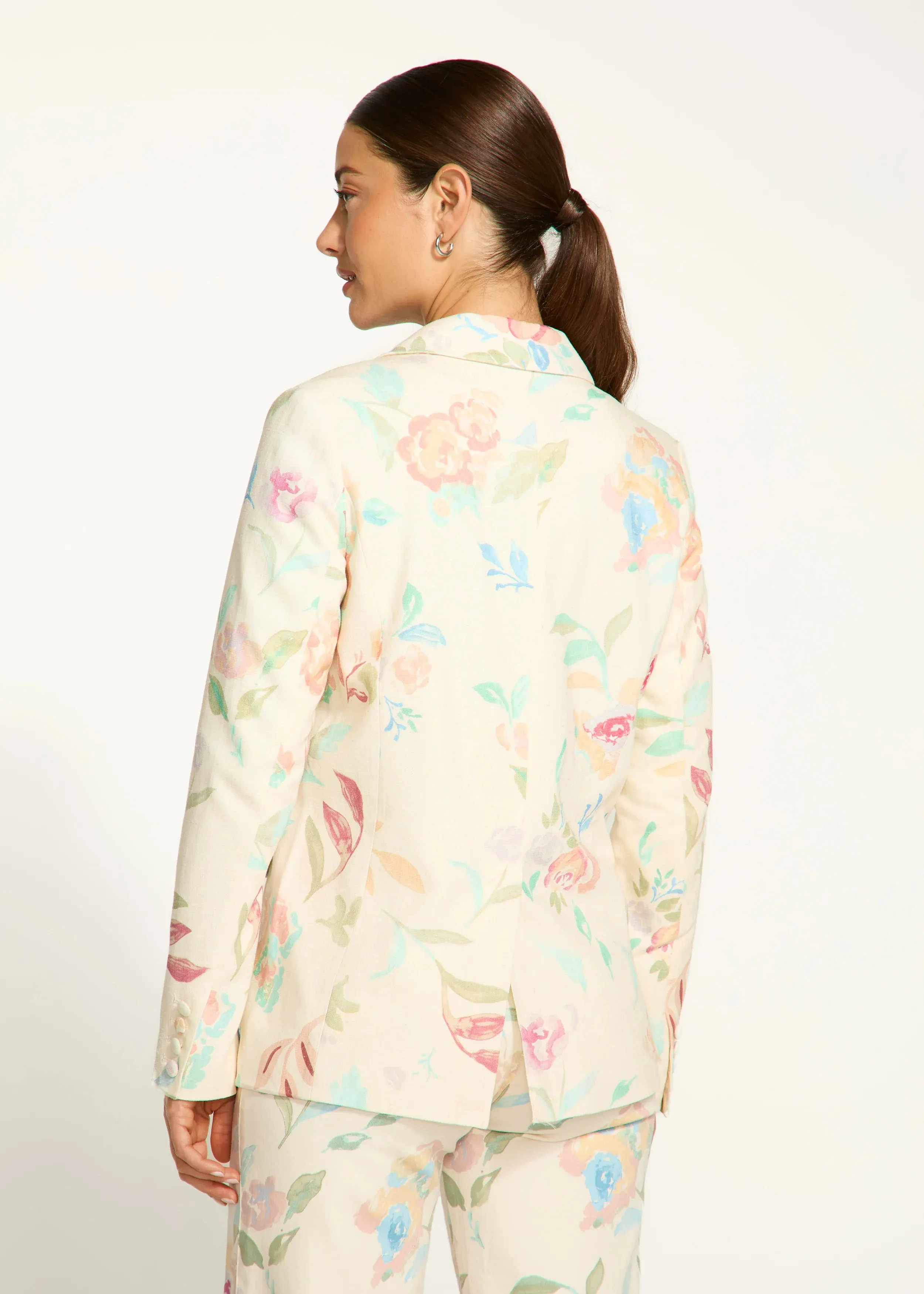 Libby Print Textured Printed Blazer - FDJ French Dressing 1624989